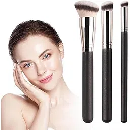 3 Pcs Black Makeup Brushs, Foundation Brush, Concealer Brush, Professional Foundation Brushes for Makeup, Ideal for Women 18 to 45, Beauty Enthusiasts-picture-40