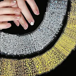 30 Sheets Nail Stickers, Metallic Nail Art Stickers with Aurora Silver Design, Self-Adhesive Nail Decals for DIY Nails Art, Stick On Nails for Women, Girls, Parties, Weddings, Concerts-picture-23