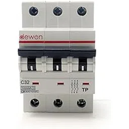 32A Triple Pole MCB | 3 Pole Miniature Circuit Breaker | C Type | 10kA | Three Phase Protection-picture-10