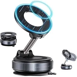 360 Vacuum Magnetic Phone Holder Hands Free, Foldable Suction Mount, Strong Grip for Mirror, Shower, Gym, Car, Kitchen and Universal Magnetic Phone Stand-(Black) (009)-picture-30