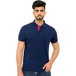 3bros Men's Cotton Blend Half Sleeve Regular fit Comfortable Polo Neck T-Shirt (Pack of 1)-picture-29
