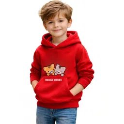 3Colors Boys Printed Hooded Sweatshirt-picture-10