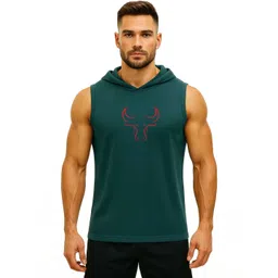 3Colors Men Printed Hooded-Neck Gym Vests-picture-32