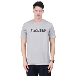 3Colors Moisture Wicking Typography Printed Round Neck Dri-Fit Sports T-Shirt-picture-29