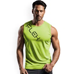 3Colors Printed Dri-FIT Sleeveless Activewear Gym Vest VEST-CCUT-FLEX-GREEN_M-picture-12