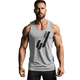 3Colors Printed Innerwear Gym Vest VEST-NCUT-SPIRIT-GREY_M-picture-38