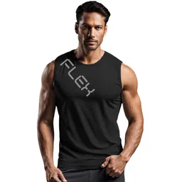 3Colors Printed Round Neck Gym Vest VEST-CCUT-FLEX-BLK_M-picture-15