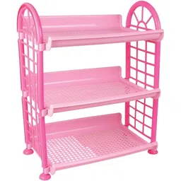 3d metro super store Plastic 3 Layer Plastic Rack Multipurpose Kitchen Storage Organizer Storage Basket-picture-17