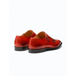 3DM Lifestyle Men Leather Formal Monk Shoes image 3