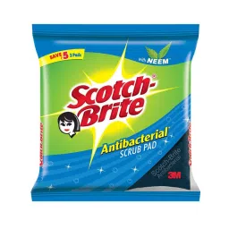 3M Scotch Brite Antibacterial Scrub Pad 70x102 mm Set Of 3 Pcs-picture-23