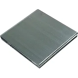 3mm x 5" x 5" 304 Stainless Steel Fine Polished Plate Sheet image 1