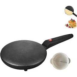 3NH® Instant Crepe Maker, Pancake Machine Maker, Handheld Crepe Maker with Temperature Control, Crepe Pan Electric, Electric Baking Machine, Easy to Use for Pancakes, Blintz, Chapati (Black)-picture-22
