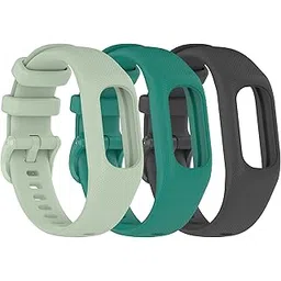 3PCS Soft Silicone Bands Compatible with Garmin Vivosmart 5 Straps Replacement Wristbands Bracelet Band Case Cover for Women Men, Small/Large Size-picture-13