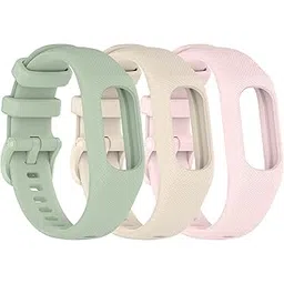 3PCS Soft Silicone Bands Compatible with Garmin Vivosmart 5 Straps Replacement Wristbands Bracelet Band Case Cover for Women Men, Small/Large Size-picture-11