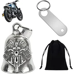 3Piece guardian bell,Guardian for Bike, Guardian Bell Keychain Set, Zinc Alloy Bike Bell for Car and Motorcycle, Durable Guardian Bell for Travel and Commuting, 5.1-6.0cm, 2g-picture-19