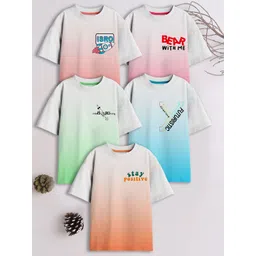 3PIN Boys 5 Colourblocked Drop-Shoulder Sleeves T-shirt-picture-57