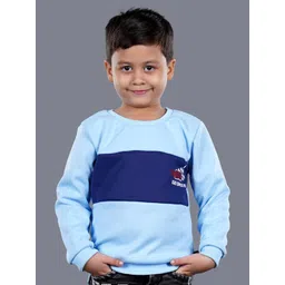 3PIN Boys Blue Colourblocked Sweatshirt-picture-36