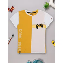 3PIN Boys Colourblocked Cotton T-Shirt-picture-36