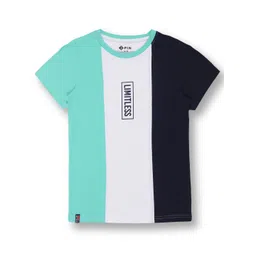 3PIN Boys Colourblocked Cotton T-Shirt-picture-33