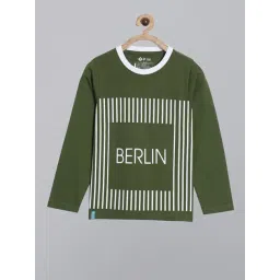 3PIN Boys Green Cotton Printed T-Shirt-picture-30