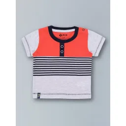 3PIN Boys Multi Cotton Color Block T-Shirt-picture-13