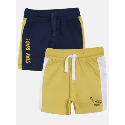 3PIN Boys Multi Cotton Regular Fit Shorts - Pack of 2-picture-11