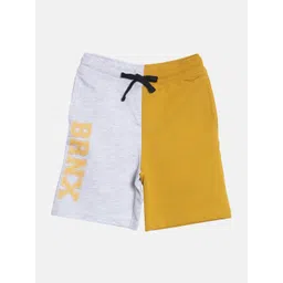 3PIN Boys Mustard Colourblocked Regular Shorts-picture-49