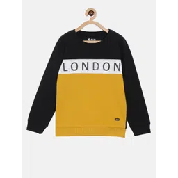 3PIN Boys Mustard Colourblocked Sweatshirt-picture-33
