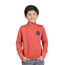 3PIN Boys Orange Cotton Regular Fit Sweatshirt-picture-19