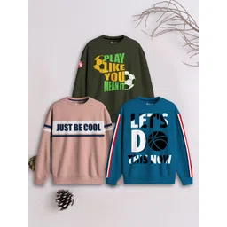 3PIN Boys Pack of 3 Printed Sweatshirt-picture-42