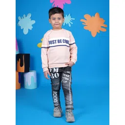 3PIN Boys Peach-Coloured Printed Sweatshirt-picture-23