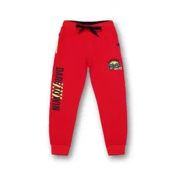 3PIN Boys Red Cotton Graphic Joggers-picture-39