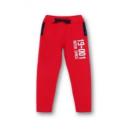 3PIN Boys Red Cotton Graphic Joggers-picture-40