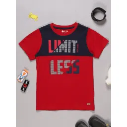 3PIN Boys Red Cotton Printed T-Shirt-picture-27