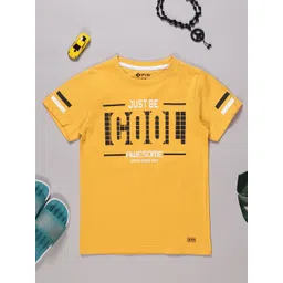 3PIN Boys Typography Printed Round Neck Cotton T-shirt-picture-25