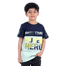 3PIN Boys Typography Printed Round Neck Cotton T-shirt-picture-38