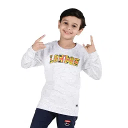 3PIN Boys White Cotton Regular Fit Printed Sweatshirt-picture-13