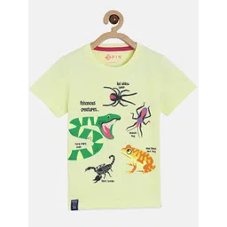 3PIN Boys Yellow Printed T-shirt-picture-39