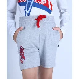 3PIN Brooklyn Printed Shorts - Grey Melange-picture-11