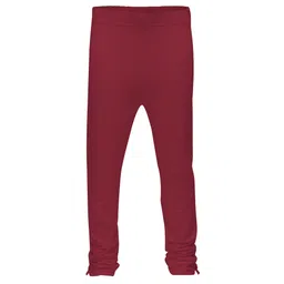 3PIN Full Length Solid Leggings - Maroon-picture-28