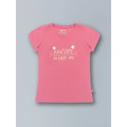 3PIN Girls Pink Graphic T-Shirt-picture-11