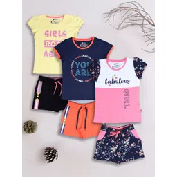 3PIN Girls Printed T-shirt with Shorts-picture-21