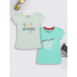 3PIN Girls Typography 2 Printed T-shirt-picture-30