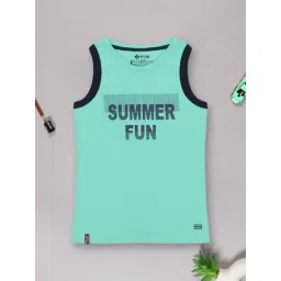 3PIN Kids Green Cotton Printed Vest-picture-14