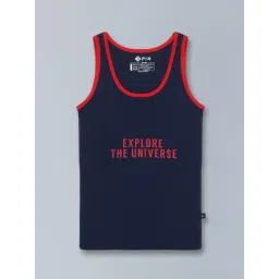 3PIN Kids Navy Cotton Printed Vest-picture-19