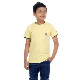 3PIN Kids Yellow Cotton Printed T-Shirt-picture-34