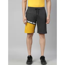 3PIN Men Charcoal Colourblocked Regular Fit Regular Shorts-picture-29