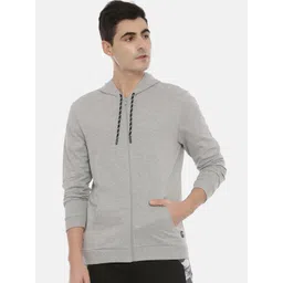 3PIN Men Grey Hooded Sweatshirt-picture-35