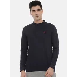 3PIN Men Navy Solid Blue Sweatshirt-picture-29