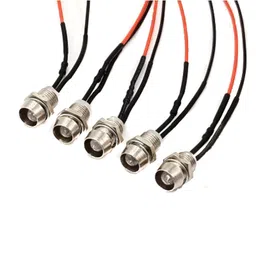 3V 5MM White LED Metal Indicator Light with 20 CM Cable (pack of 5) image 1